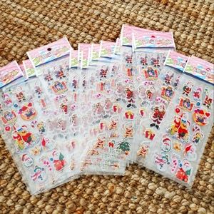 *** $1 each. 3D Christmas stickers